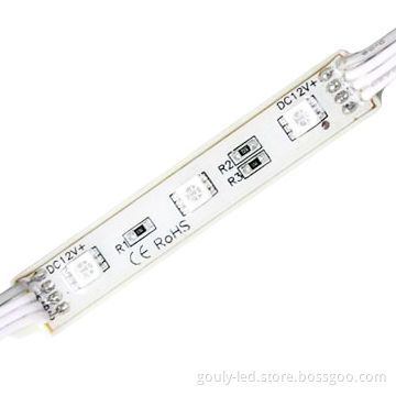 LED modules with PVC material RGB colors and SMD5050 3 LEDS